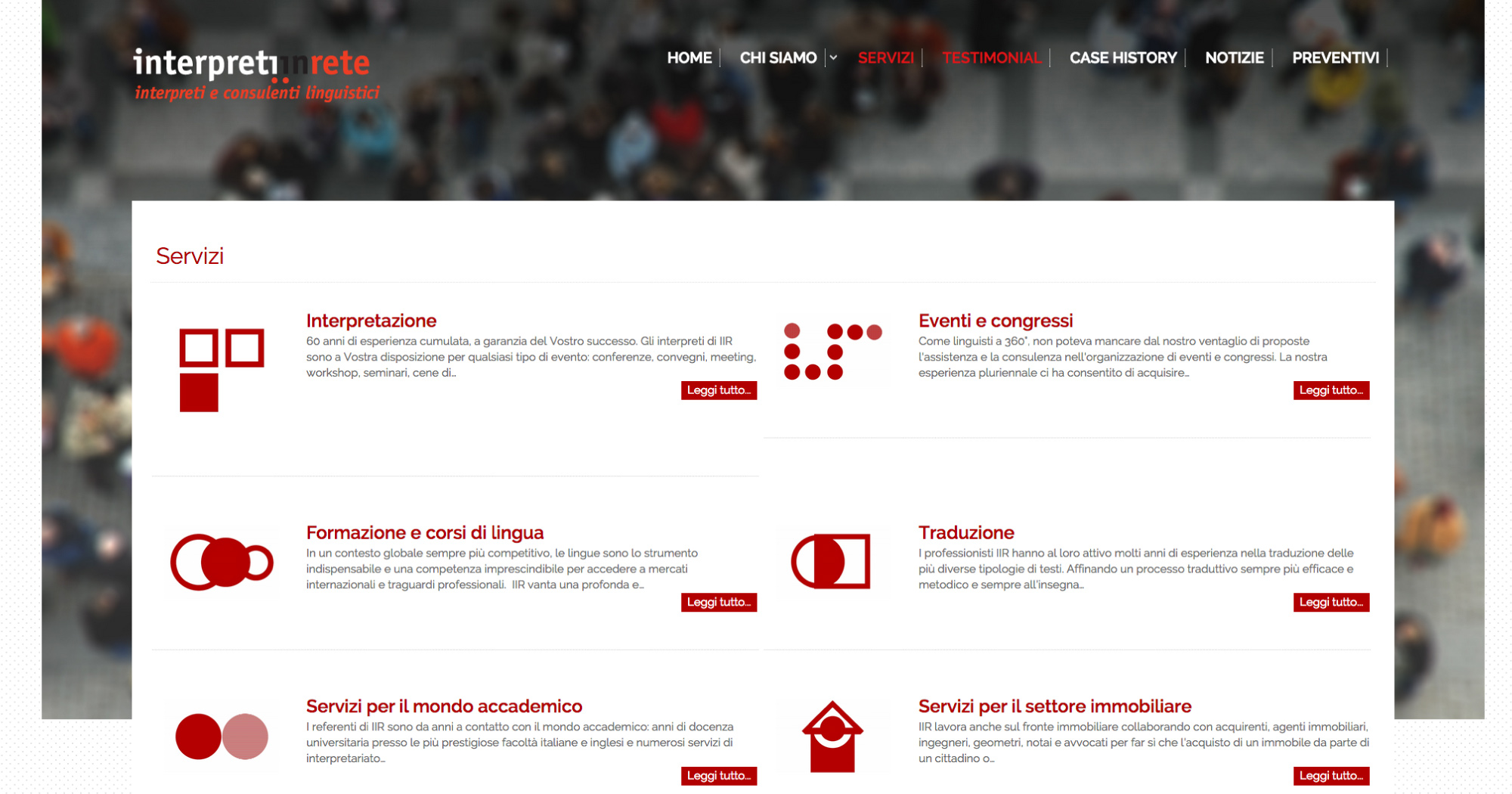 Sito web - Servizi